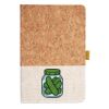 Cork And Heathered Fabric Hardcover Journal 5.5" X 8.25" Thumbnail