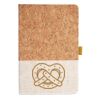 Cork And Heathered Fabric Hardcover Journal 5.5" X 8.25" Thumbnail