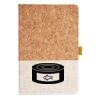 Cork And Heathered Fabric Hardcover Journal 5.5" X 8.25" Thumbnail