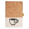 Cork And Heathered Fabric Hardcover Journal 5.5" X 8.25" Thumbnail