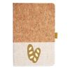 Cork And Heathered Fabric Hardcover Journal 5.5" X 8.25" Thumbnail