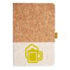 Cork And Heathered Fabric Hardcover Journal 5.5" X 8.25" Thumbnail