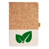 Cork And Heathered Fabric Hardcover Journal 5.5" X 8.25" Thumbnail