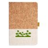 Cork And Heathered Fabric Hardcover Journal 5.5" X 8.25" Thumbnail