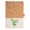 Cork And Heathered Fabric Hardcover Journal 5.5" X 8.25" Thumbnail