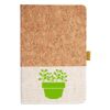 Cork And Heathered Fabric Hardcover Journal 5.5" X 8.25" Thumbnail