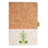 Cork And Heathered Fabric Hardcover Journal 5.5" X 8.25" Thumbnail