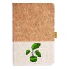 Cork And Heathered Fabric Hardcover Journal 5.5" X 8.25" Thumbnail