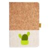 Cork And Heathered Fabric Hardcover Journal 5.5" X 8.25" Thumbnail