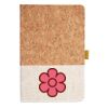 Cork And Heathered Fabric Hardcover Journal 5.5" X 8.25" Thumbnail