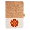 Cork And Heathered Fabric Hardcover Journal 5.5" X 8.25" Thumbnail