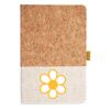 Cork And Heathered Fabric Hardcover Journal 5.5" X 8.25" Thumbnail