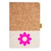 Cork And Heathered Fabric Hardcover Journal 5.5" X 8.25" Thumbnail