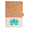 Cork And Heathered Fabric Hardcover Journal 5.5" X 8.25" Thumbnail