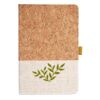 Cork And Heathered Fabric Hardcover Journal 5.5" X 8.25" Thumbnail