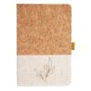 Cork And Heathered Fabric Hardcover Journal 5.5" X 8.25" Thumbnail