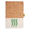 Cork And Heathered Fabric Hardcover Journal 5.5" X 8.25" Thumbnail