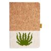 Cork And Heathered Fabric Hardcover Journal 5.5" X 8.25" Thumbnail