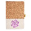 Cork And Heathered Fabric Hardcover Journal 5.5" X 8.25" Thumbnail