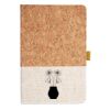 Cork And Heathered Fabric Hardcover Journal 5.5" X 8.25" Thumbnail