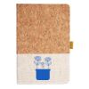 Cork And Heathered Fabric Hardcover Journal 5.5" X 8.25" Thumbnail