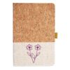 Cork And Heathered Fabric Hardcover Journal 5.5" X 8.25" Thumbnail
