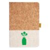 Cork And Heathered Fabric Hardcover Journal 5.5" X 8.25" Thumbnail