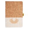 Cork And Heathered Fabric Hardcover Journal 5.5" X 8.25" Thumbnail