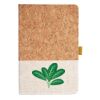 Cork And Heathered Fabric Hardcover Journal 5.5" X 8.25" Thumbnail