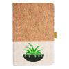 Cork And Heathered Fabric Hardcover Journal 5.5" X 8.25" Thumbnail