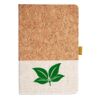 Cork And Heathered Fabric Hardcover Journal 5.5" X 8.25" Thumbnail