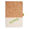 Cork And Heathered Fabric Hardcover Journal 5.5" X 8.25" Thumbnail