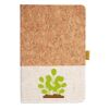 Cork And Heathered Fabric Hardcover Journal 5.5" X 8.25" Thumbnail