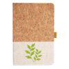 Cork And Heathered Fabric Hardcover Journal 5.5" X 8.25" Thumbnail