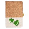 Cork And Heathered Fabric Hardcover Journal 5.5" X 8.25" Thumbnail