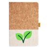 Cork And Heathered Fabric Hardcover Journal 5.5" X 8.25" Thumbnail