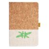 Cork And Heathered Fabric Hardcover Journal 5.5" X 8.25" Thumbnail