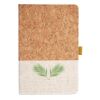 Cork And Heathered Fabric Hardcover Journal 5.5" X 8.25" Thumbnail