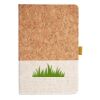 Cork And Heathered Fabric Hardcover Journal 5.5" X 8.25" Thumbnail