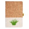 Cork And Heathered Fabric Hardcover Journal 5.5" X 8.25" Thumbnail