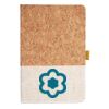 Cork And Heathered Fabric Hardcover Journal 5.5" X 8.25" Thumbnail