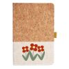 Cork And Heathered Fabric Hardcover Journal 5.5" X 8.25" Thumbnail
