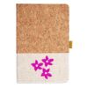 Cork And Heathered Fabric Hardcover Journal 5.5" X 8.25" Thumbnail