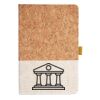 Cork And Heathered Fabric Hardcover Journal 5.5" X 8.25" Thumbnail