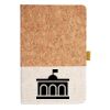 Cork And Heathered Fabric Hardcover Journal 5.5" X 8.25" Thumbnail