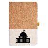 Cork And Heathered Fabric Hardcover Journal 5.5" X 8.25" Thumbnail