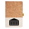 Cork And Heathered Fabric Hardcover Journal 5.5" X 8.25" Thumbnail