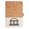 Cork And Heathered Fabric Hardcover Journal 5.5" X 8.25" Thumbnail
