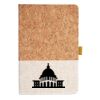 Cork And Heathered Fabric Hardcover Journal 5.5" X 8.25" Thumbnail