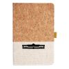Cork And Heathered Fabric Hardcover Journal 5.5" X 8.25" Thumbnail